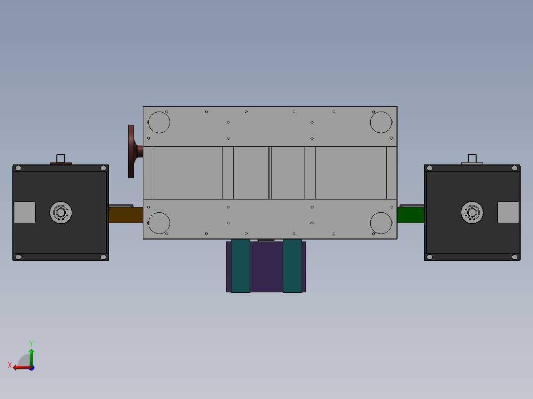 凸轮机构驱动导线焊接机后视图