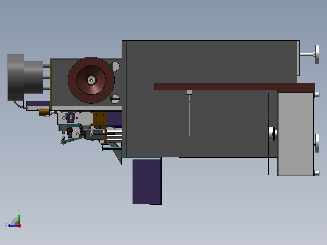 凸轮机构驱动导线焊接机右视图