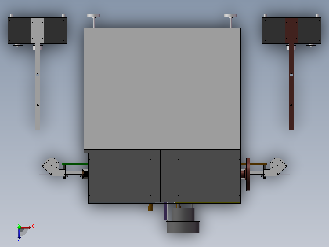 凸轮机构驱动导线焊接机俯视图