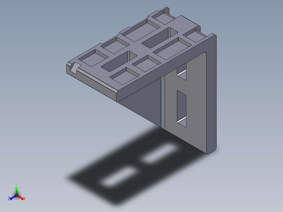 型材-BR 50X100 ANGLE BRACKET 3842530382正等轴测图
