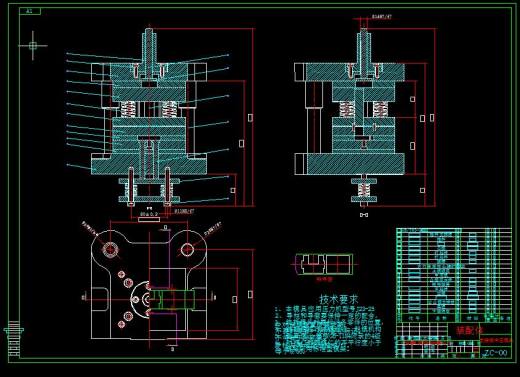 Q262-支撑架冲压（冲裁）复合模具设计【三维SolidWorks】缩略图