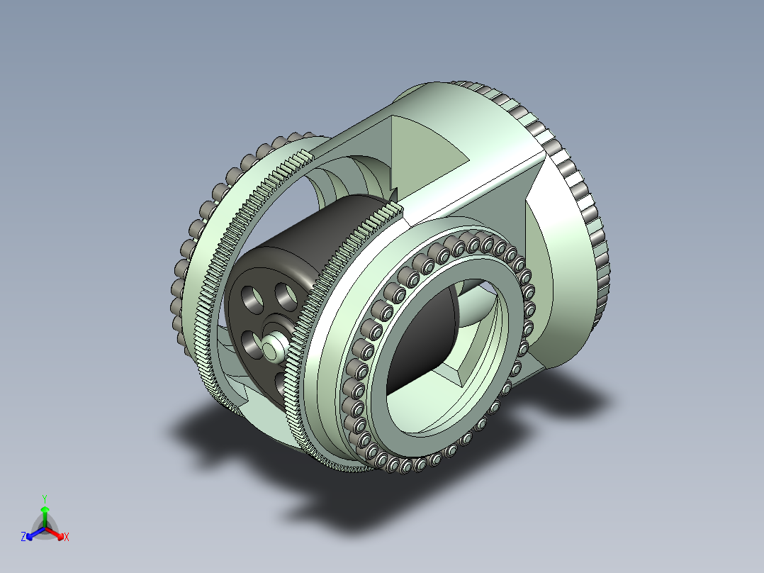 212仿人机器人骨架UG设计正等轴测图