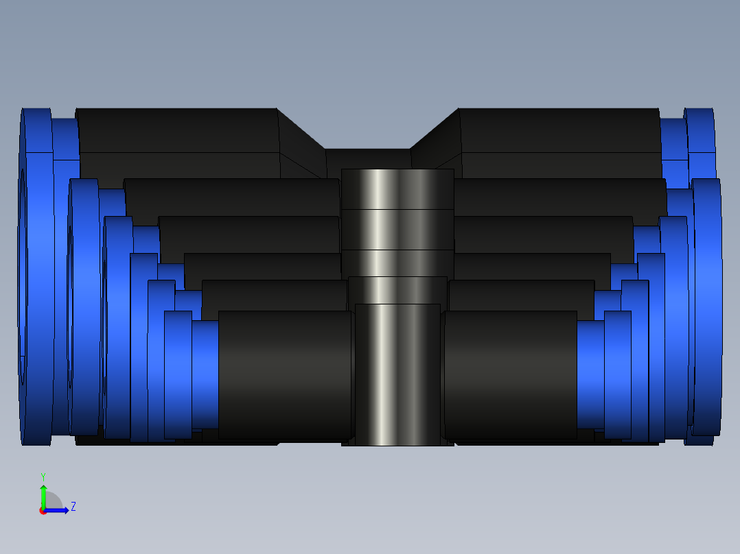 UNIÃO RETA.STEP左视图