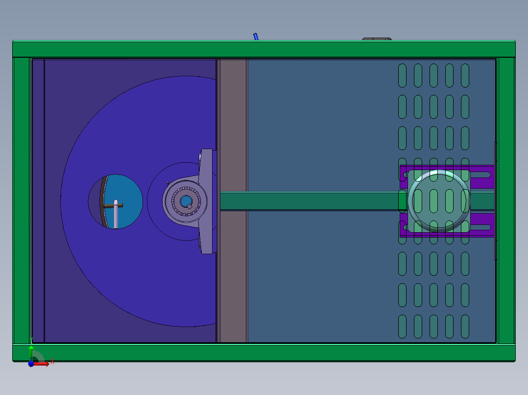 Q316-果蔬切割机的设计【三维SolidWorks】前视图