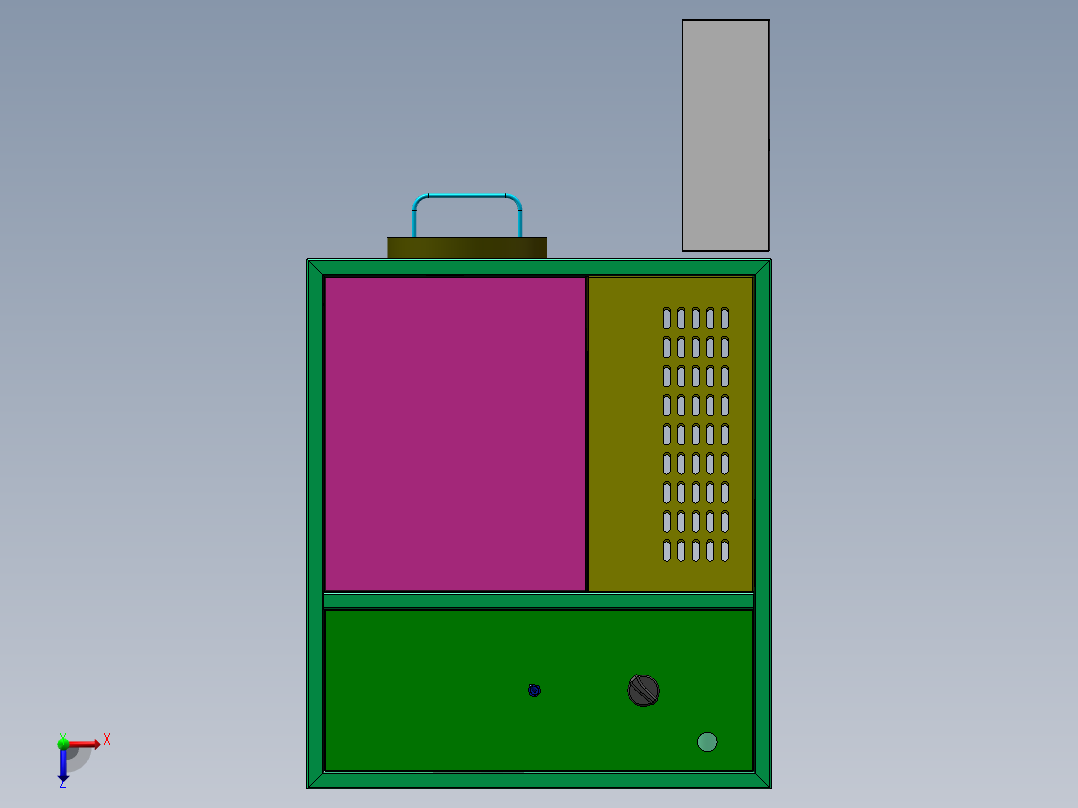 Q316-果蔬切割机的设计【三维SolidWorks】俯视图