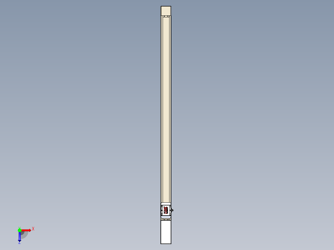 同步带全封闭直线模组TPA-HCB-65S-90-L1150-M-C-P10-N3俯视图