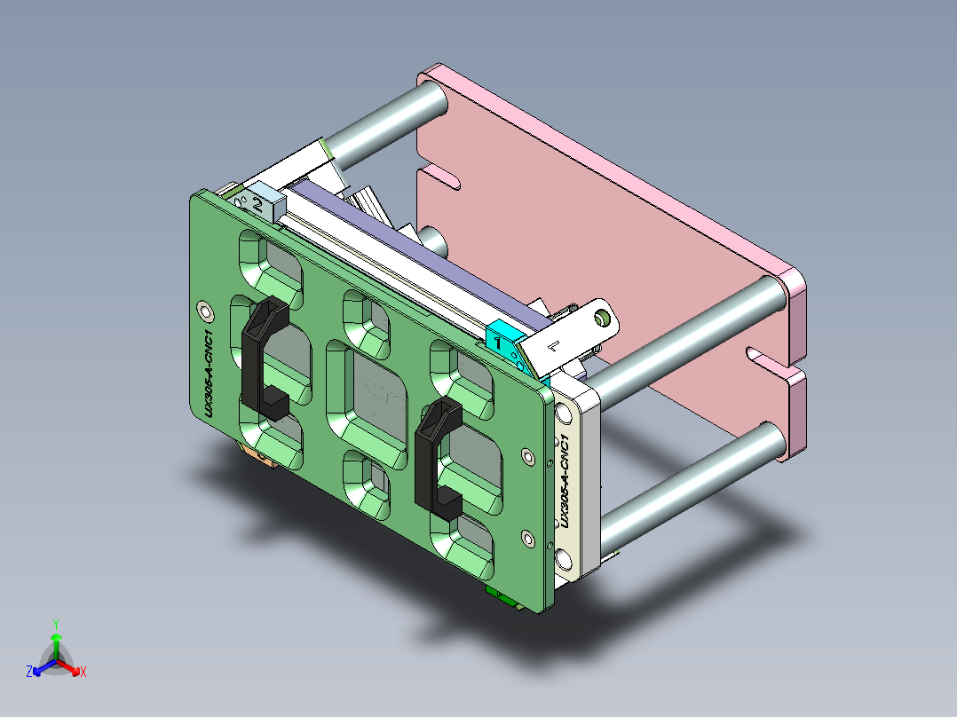 UX305-A-笔记本CNC工装夹具三维模型CNC1-1020