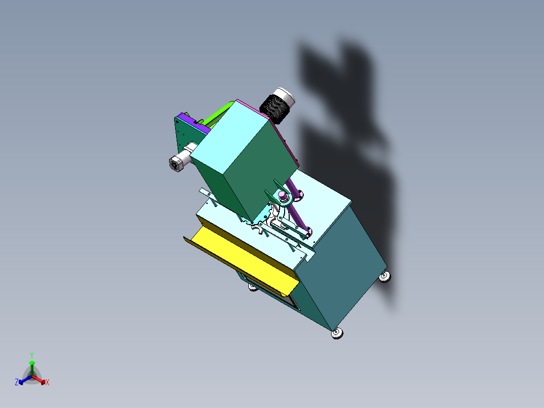 盖子压紧工装设备sw18可编辑正等轴测图