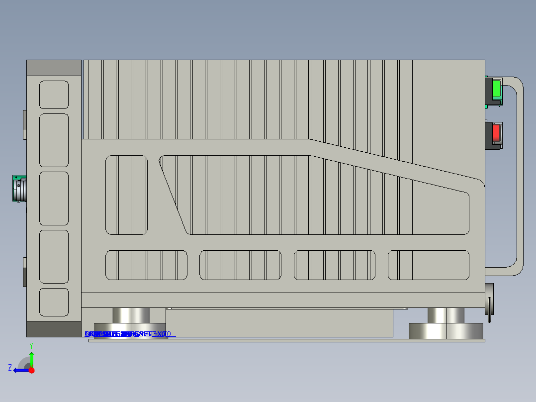 LRM加固计算机右视图