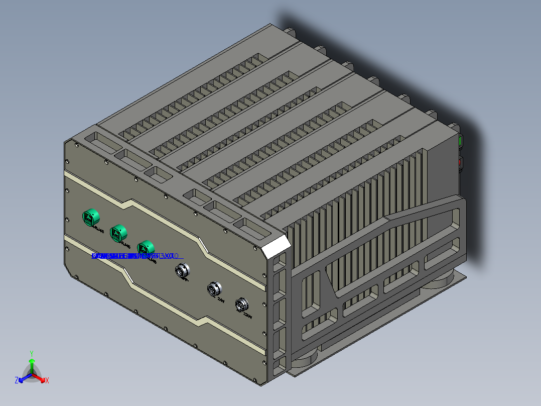 LRM加固计算机正等轴测图