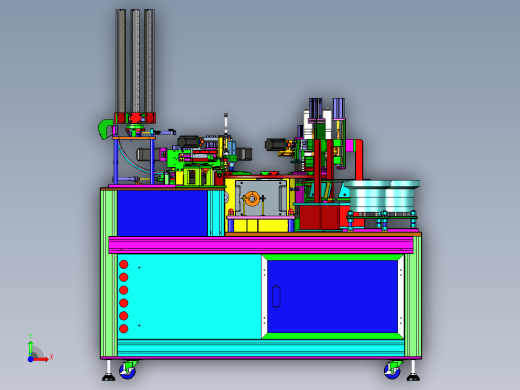 半导体晶体管锁散热片设备（散热片自动锁螺丝机）前视缩略图