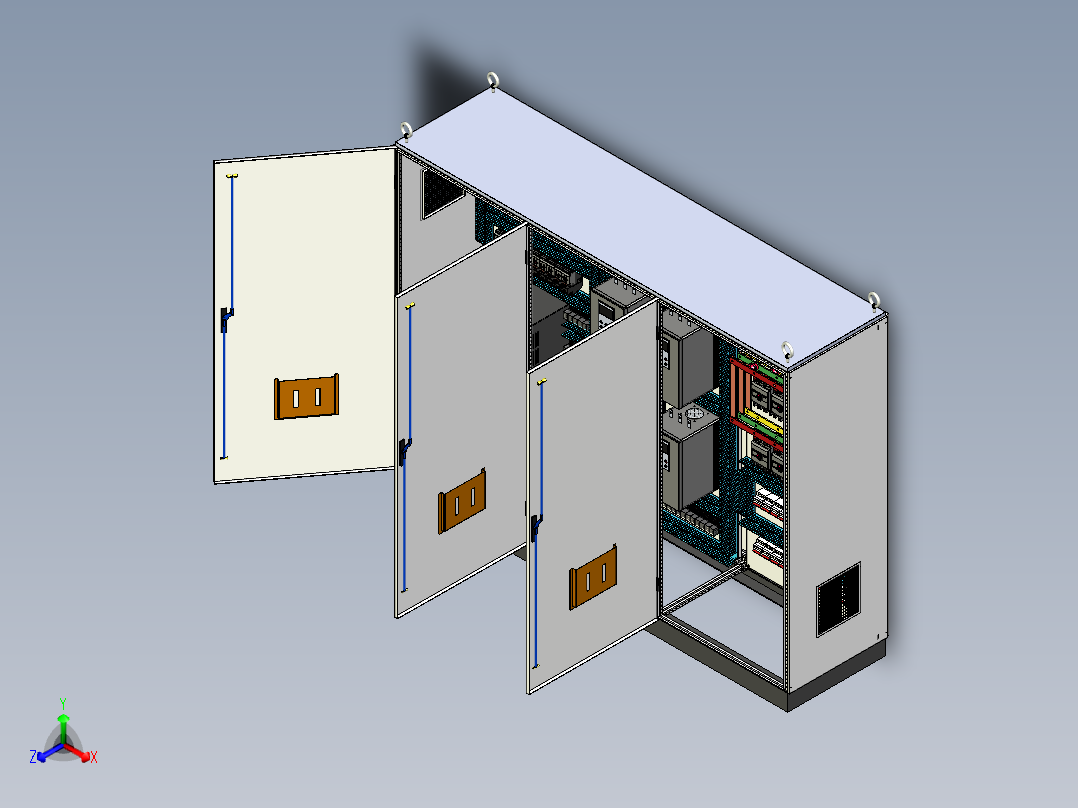 三柜组装变频器软启动630A控制柜