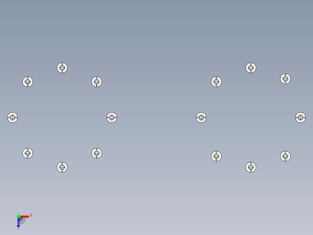 B2004274-开卷机 2 卷轴俯视图