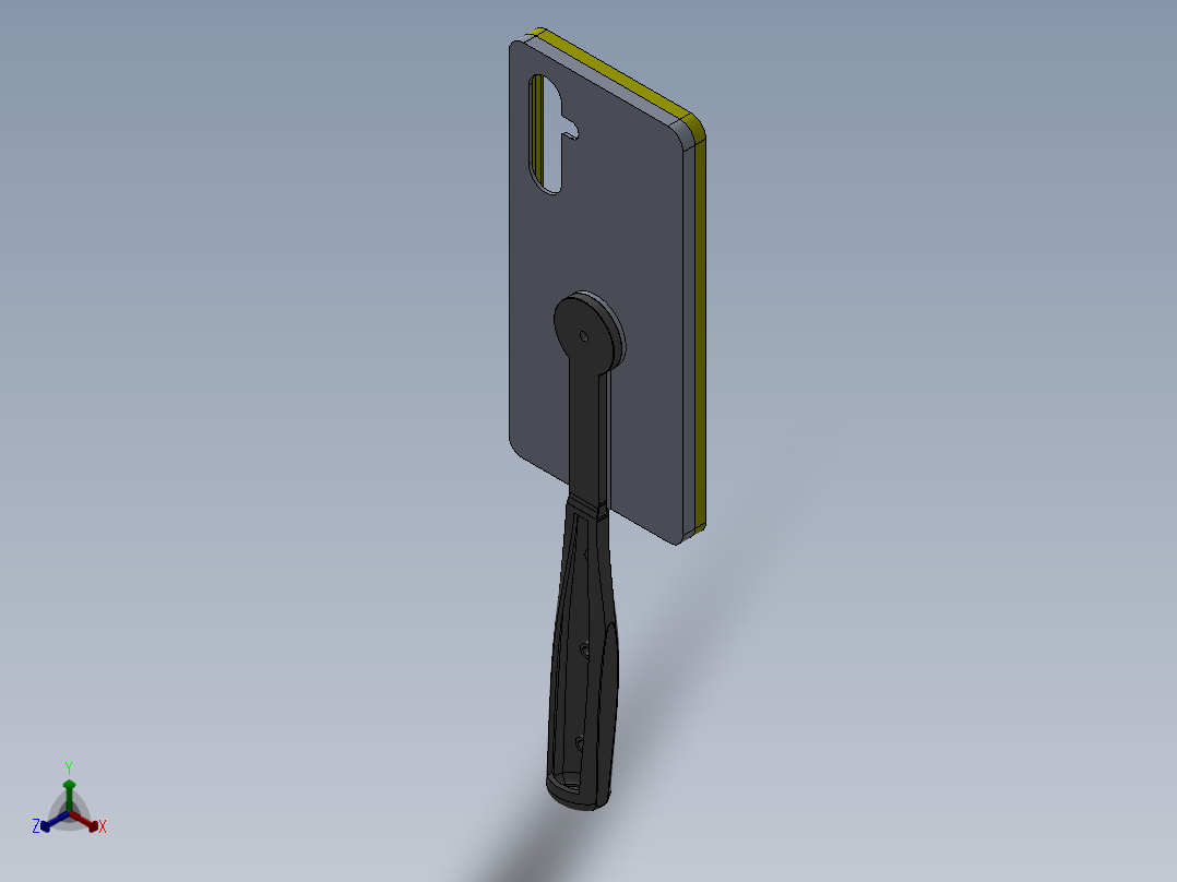 A55三星手机壳正等轴测图