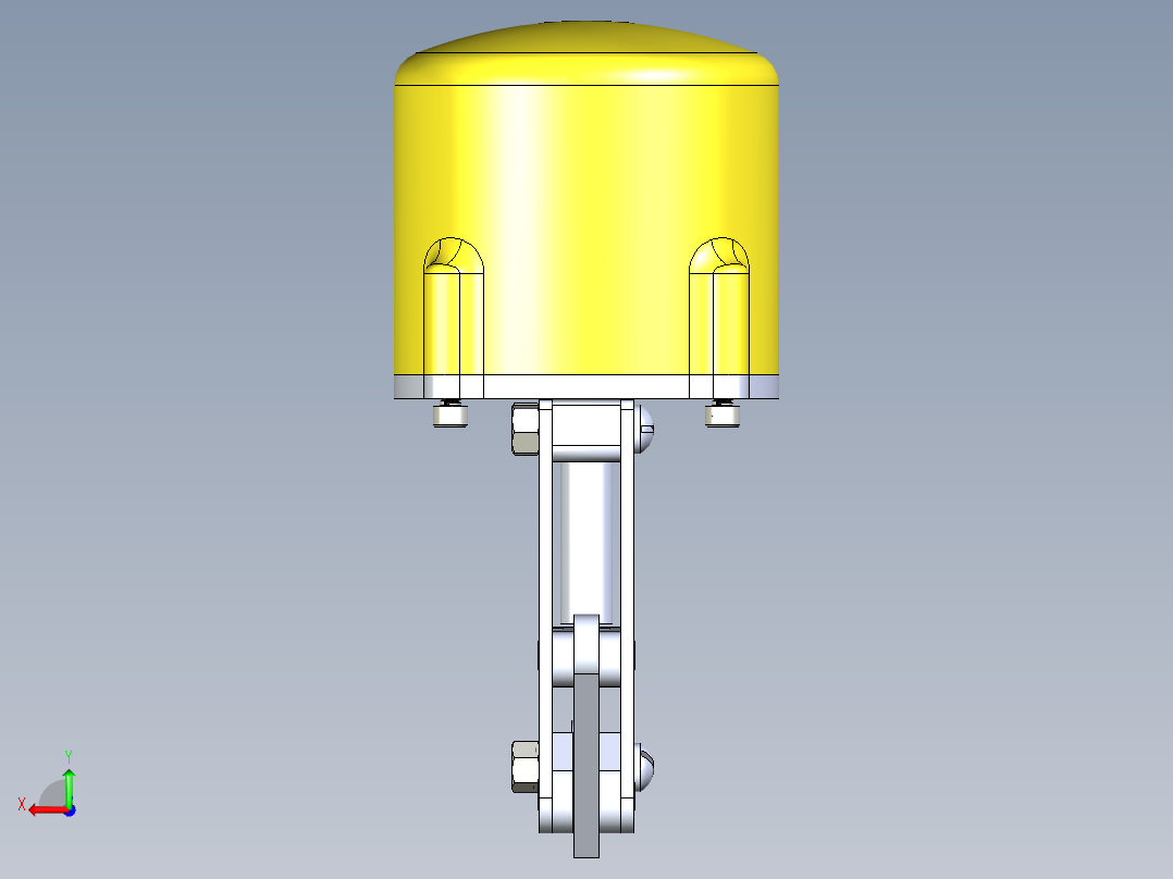 气动钢带锁紧器后视图