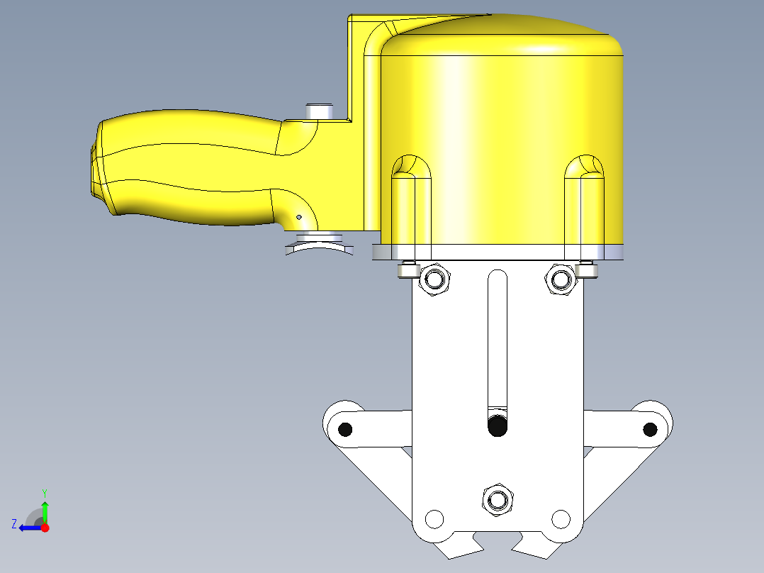 气动钢带锁紧器右视图