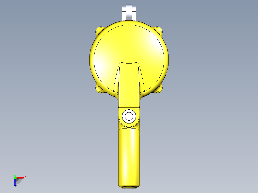 气动钢带锁紧器俯视图