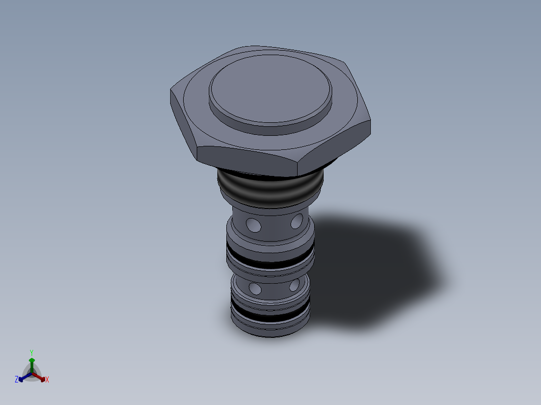 液压插装阀 (SPC2-8)”正等轴测图