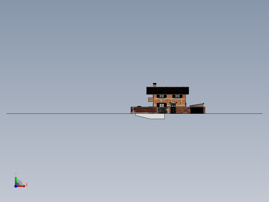 房子、建筑(139)前视图