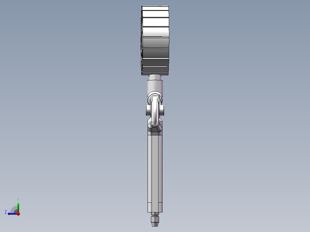 充气气枪右视图