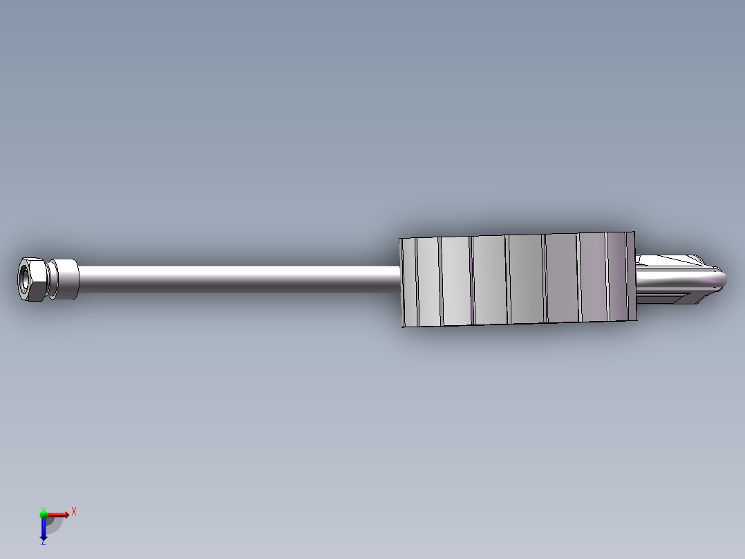 充气气枪俯视图
