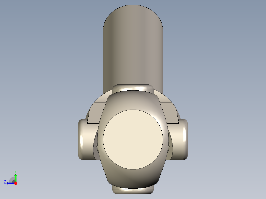 万向节机构右视图