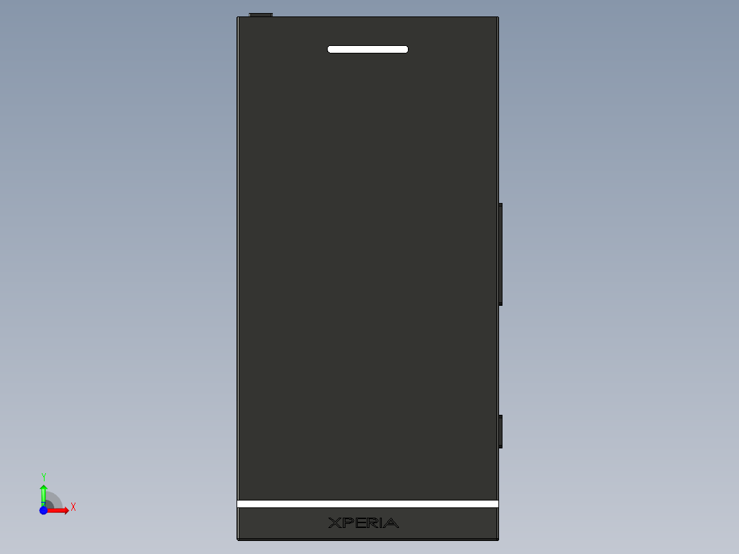 索尼xperia sl design 11前视图