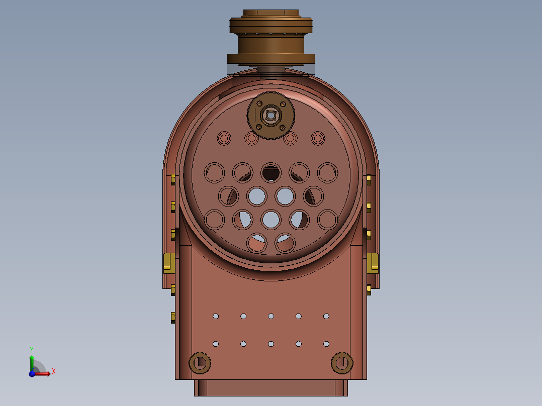 火车机车列车stroudly-terrier-steam-l-模型格式为 x_t前视图