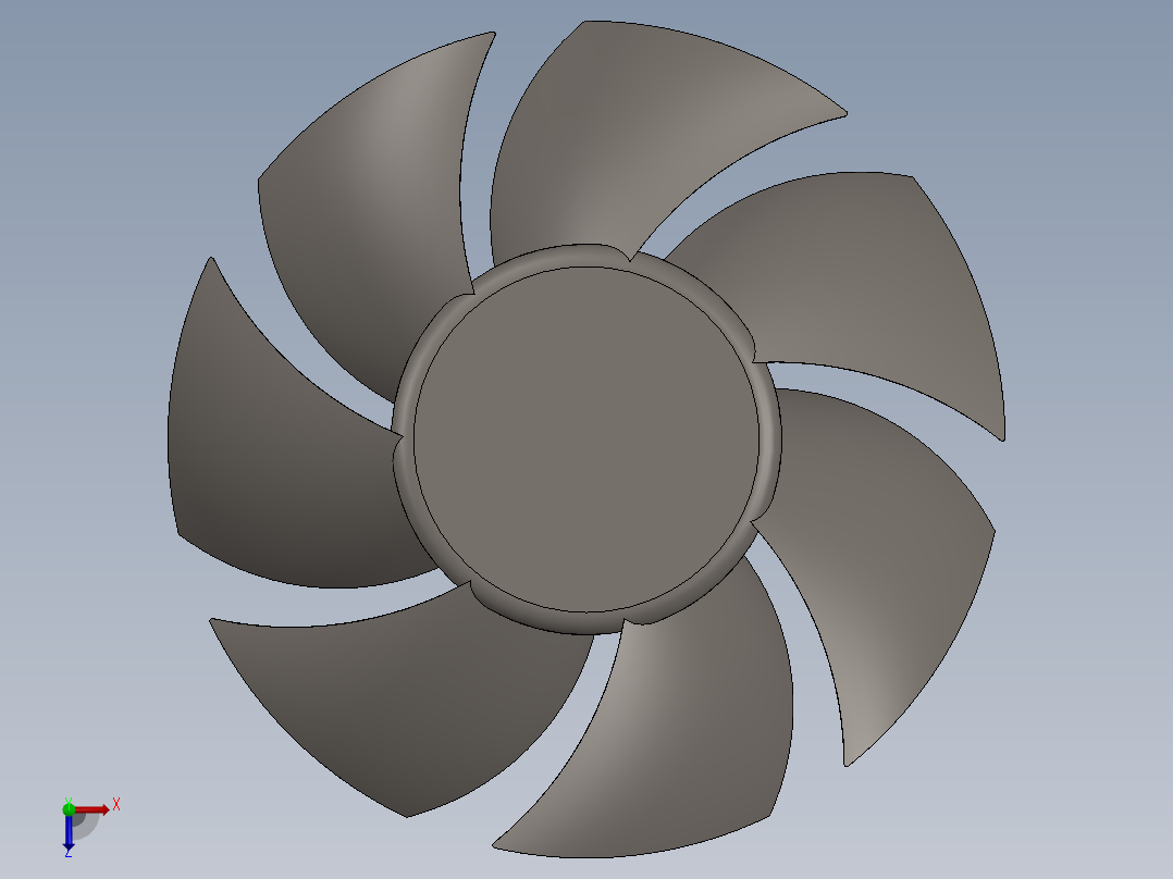 cpu冷却风扇111俯视图