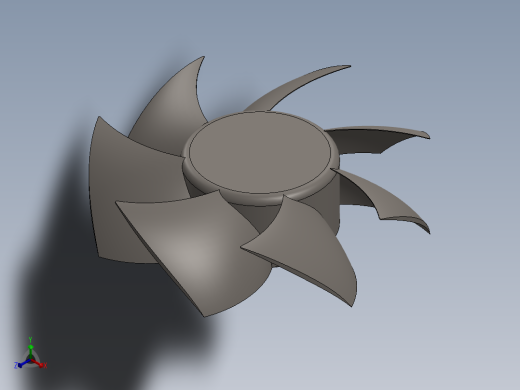 cpu冷却风扇111正等轴测缩略图
