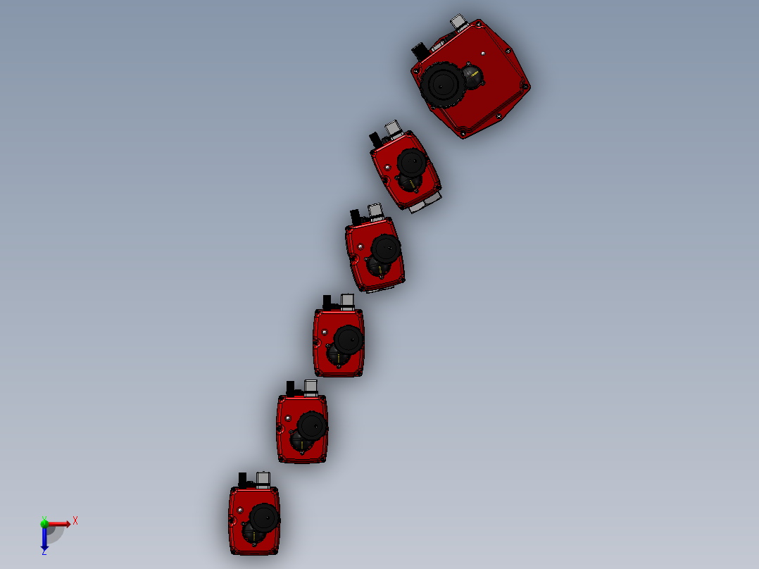 6款14英寸电动2件式不锈钢球阀俯视图