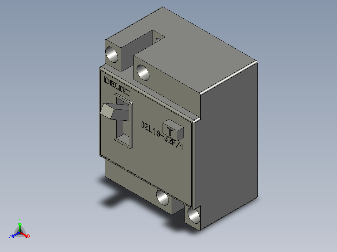 15X18M断路器(DZL18-32F1)主视图