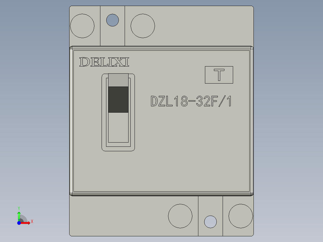 15X18M断路器(DZL18-32F1)前视图
