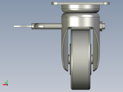 脚轮CLC02-D100-RB后视缩略图