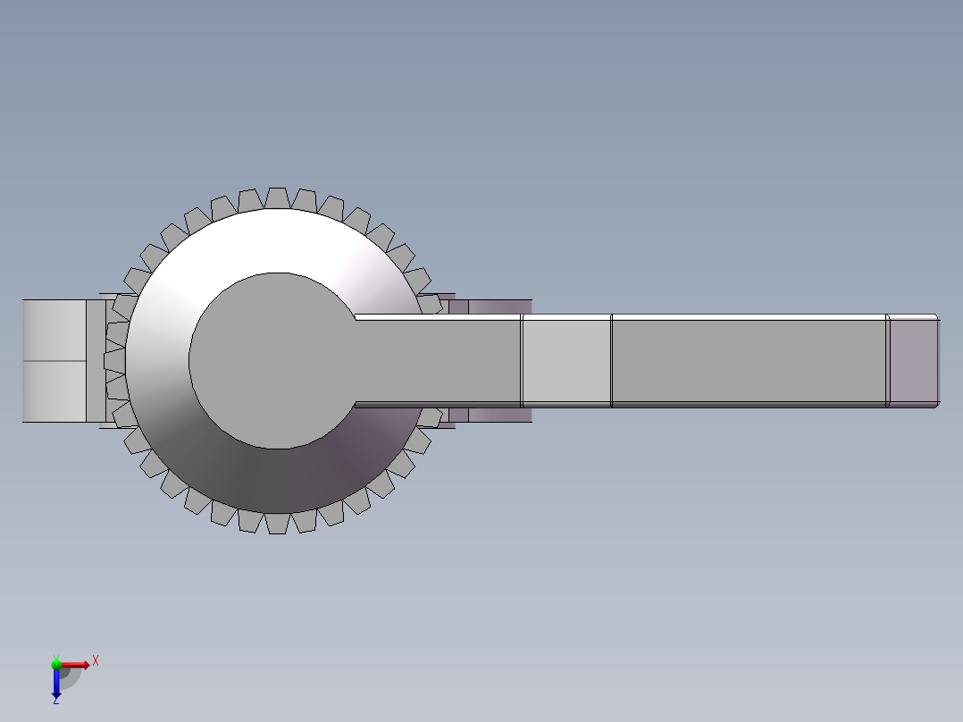 手柄式蝶阀-UPVC DN25-DN150_4俯视图