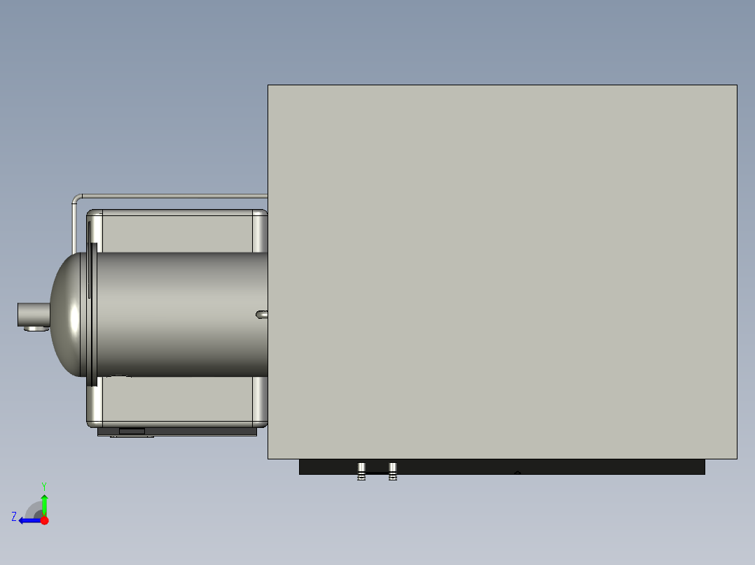 生物制品实验室冻干机右视图