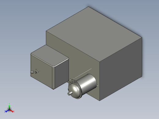 生物制品实验室冻干机正等轴测缩略图