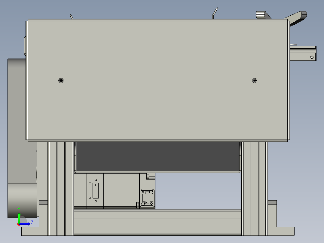 结构高速皮带输送线左视图