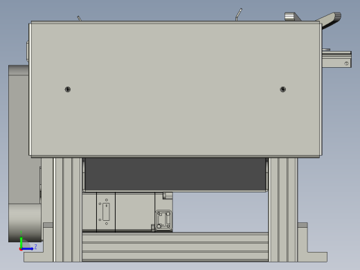 结构高速皮带输送线左视缩略图