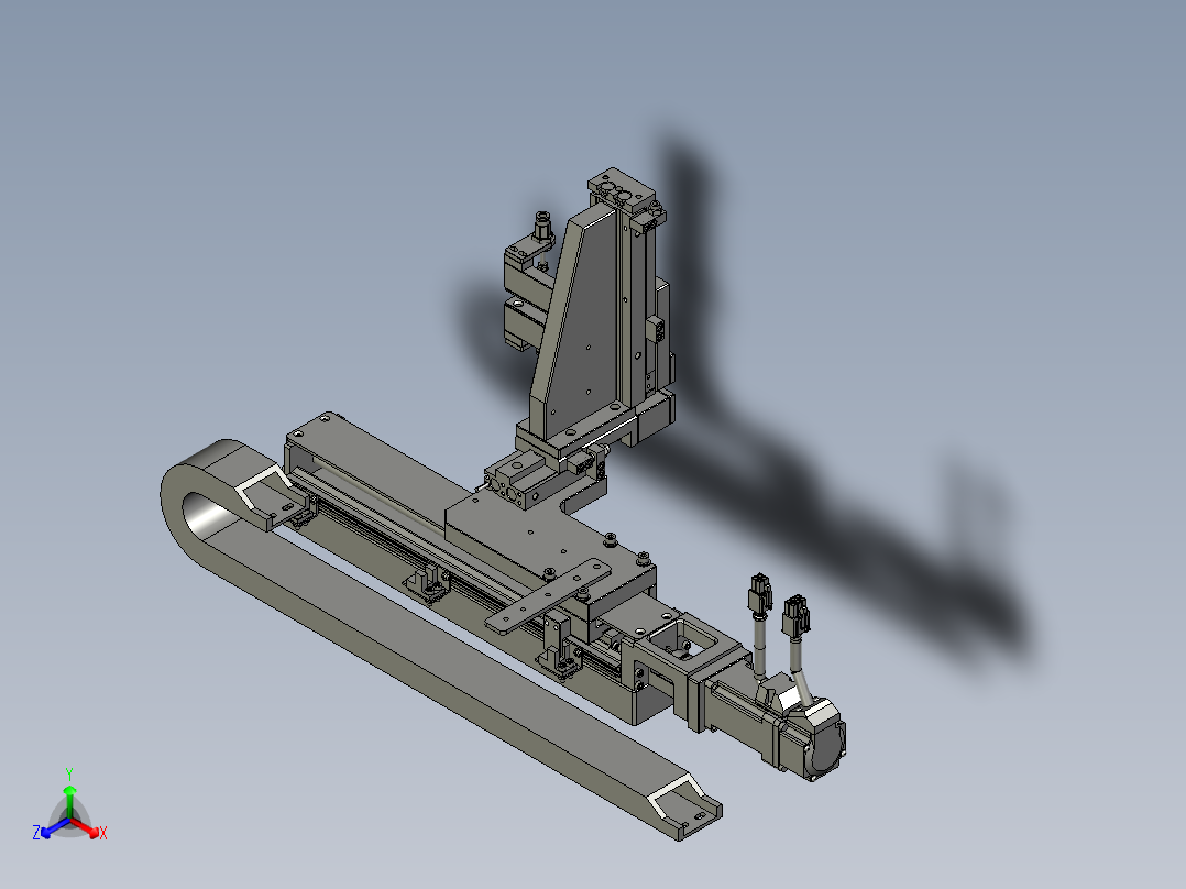 撑口模组正等轴测图