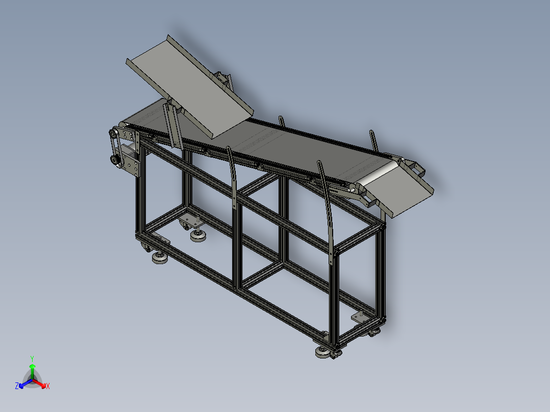 分拣输送组件A主视图