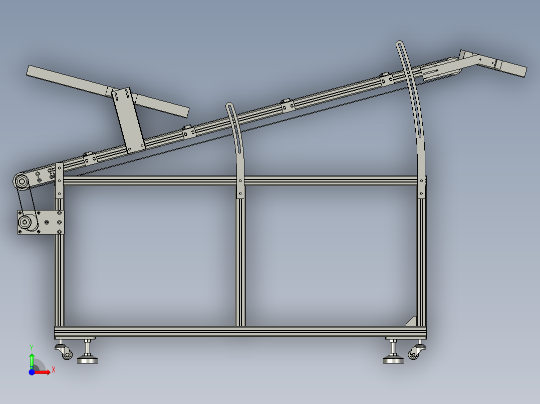 分拣输送组件A前视图