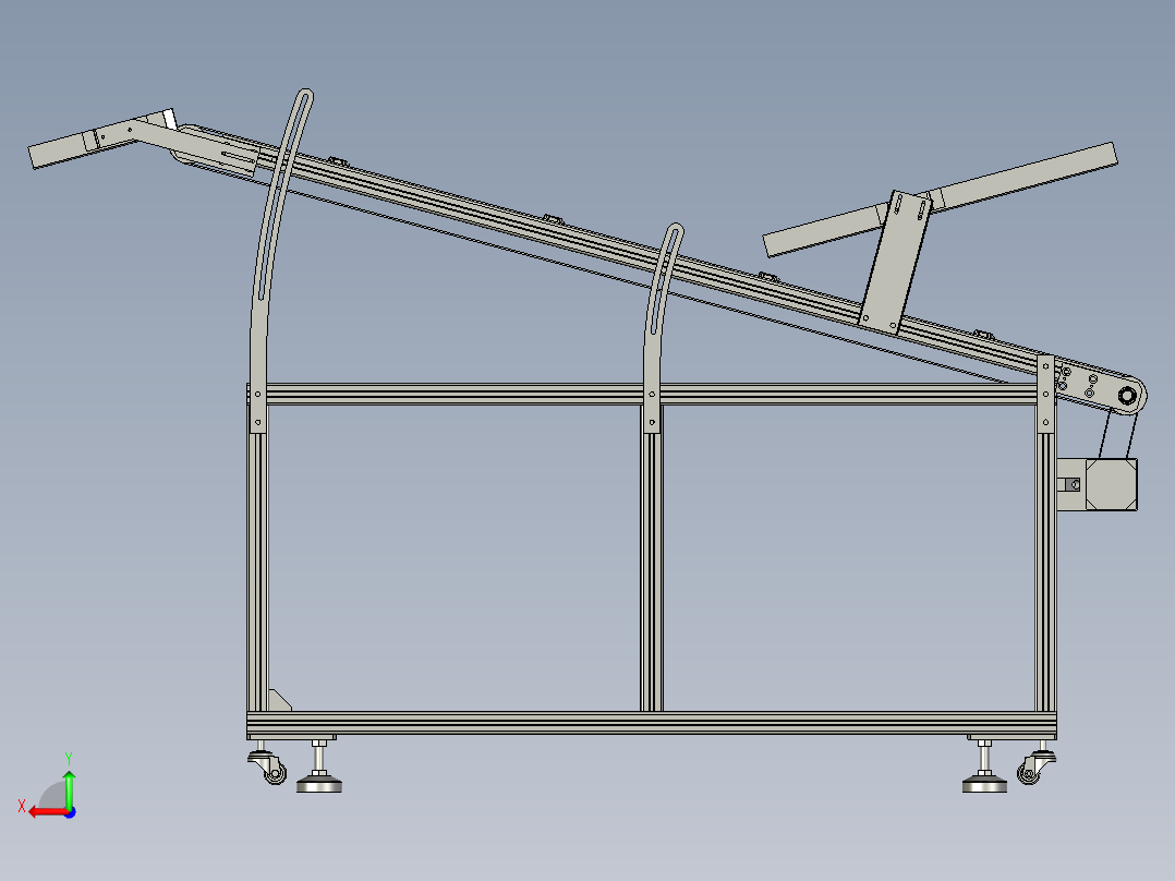 分拣输送组件A后视图