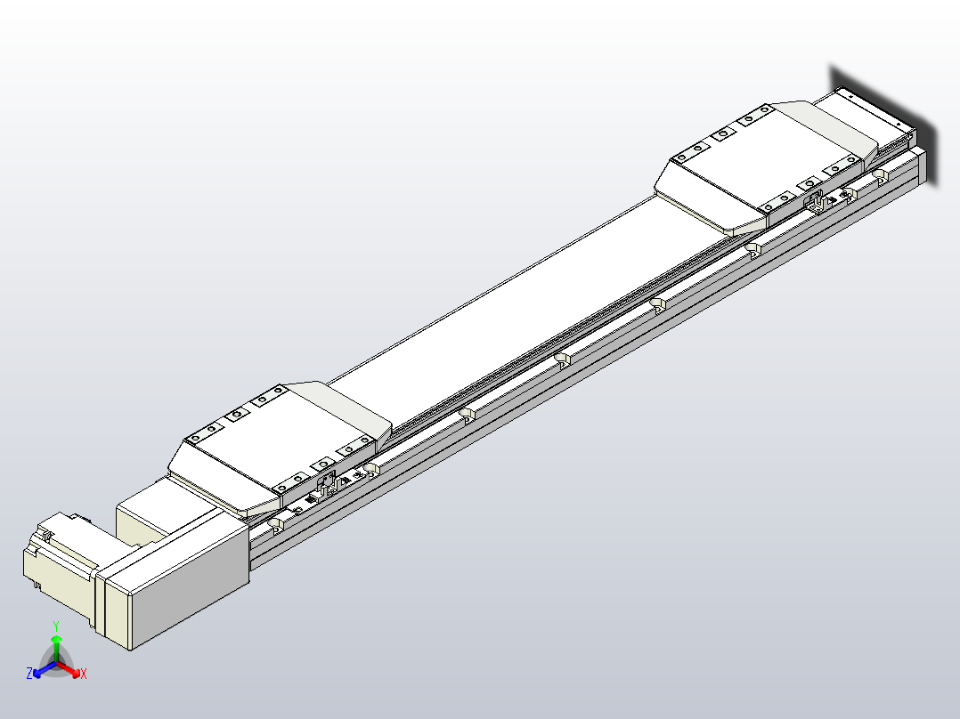 皮带直线轴双滑块型TPA-GCBS-150-P80-L250-QR-M75-N3主视图