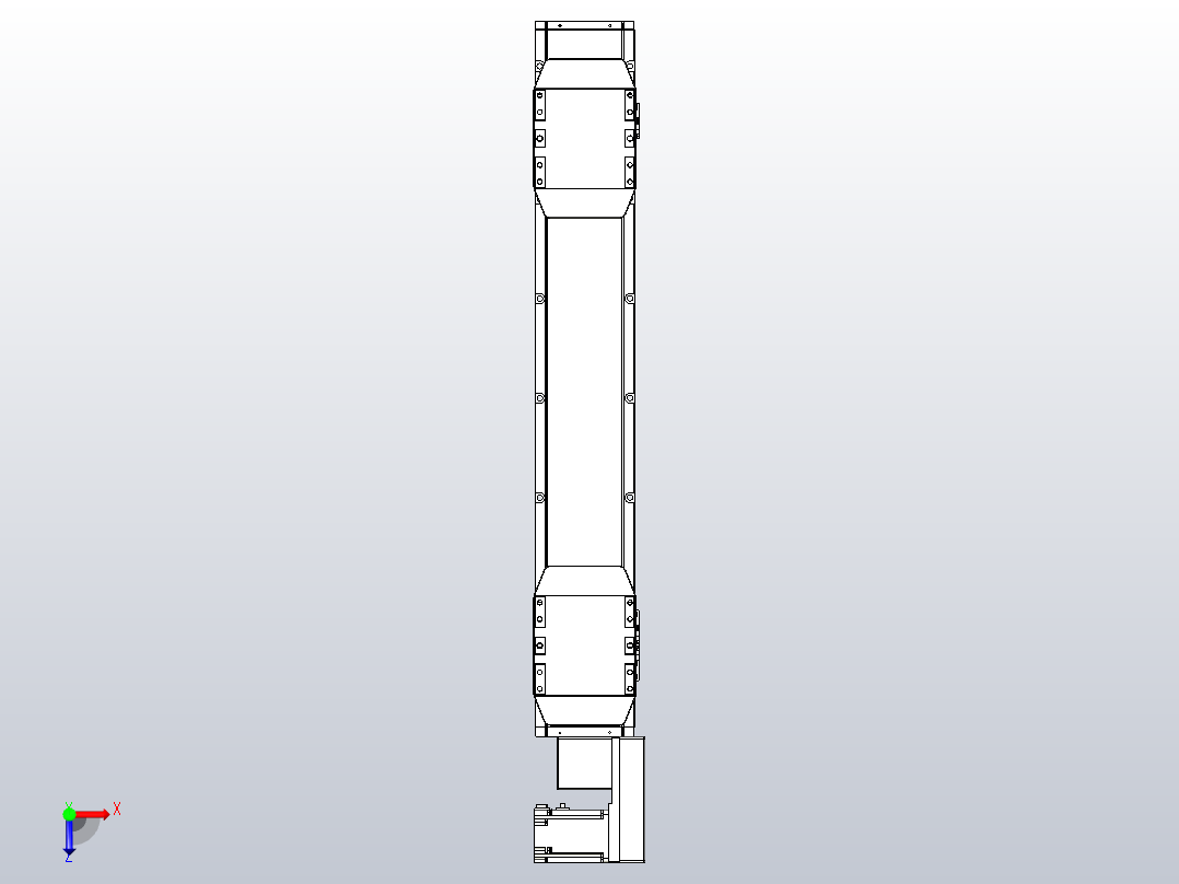 皮带直线轴双滑块型TPA-GCBS-150-P80-L250-QR-M75-N3俯视图