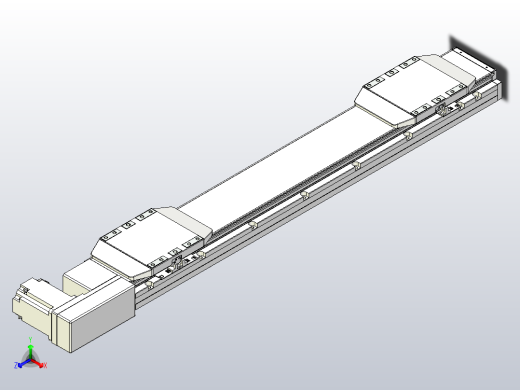 皮带直线轴双滑块型TPA-GCBS-150-P80-L250-QR-M75-N3正等轴测缩略图
