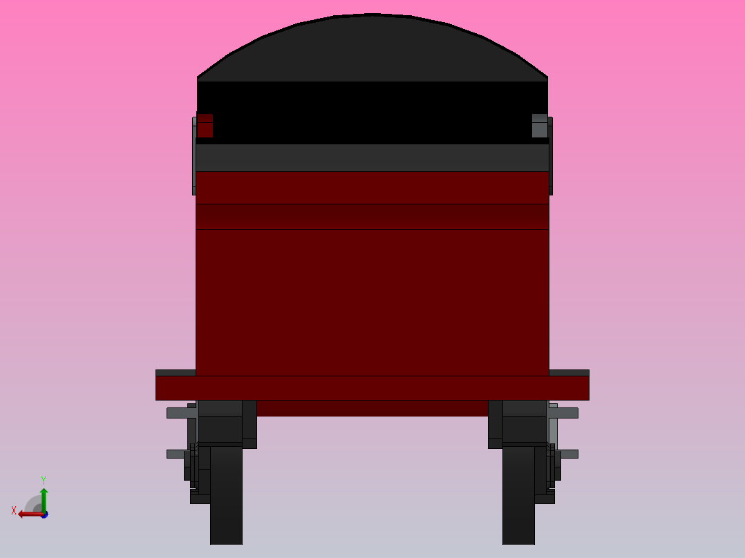 霍格沃茨特快机车后视图