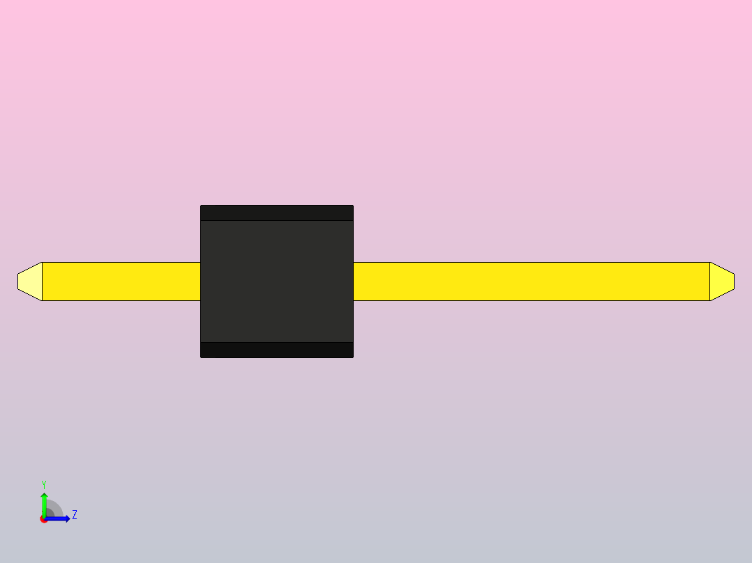 7针接口 - 公头 - 2.54mm左视图