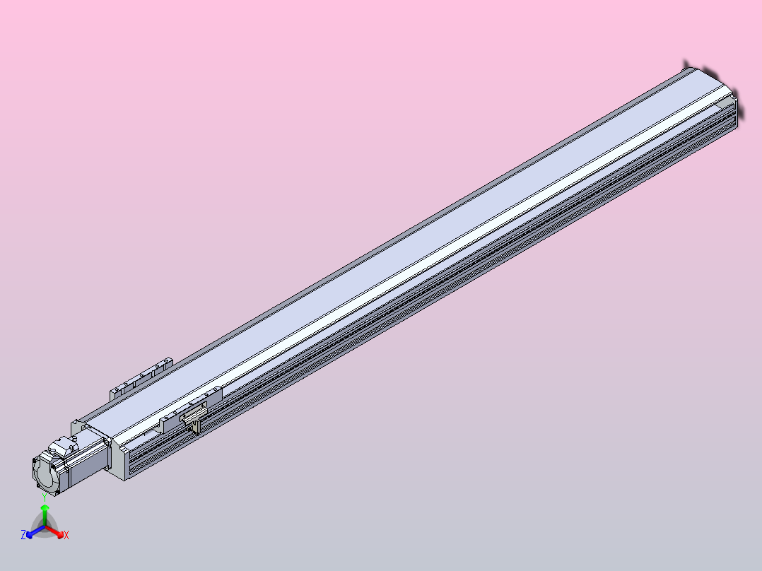 日规模组半封闭丝杆TPA-HNR-120D-1610C-L1100-M-C-P40-N3主视图