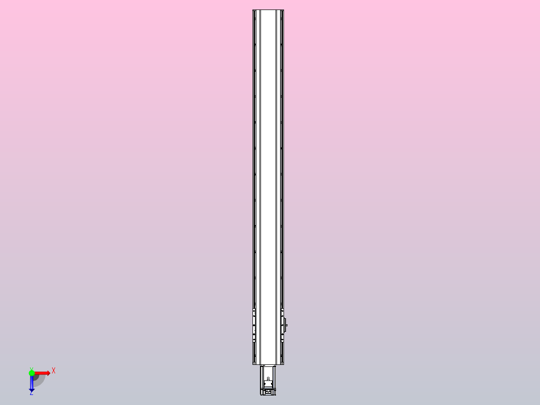 日规模组半封闭丝杆TPA-HNR-120D-1610C-L1100-M-C-P40-N3俯视图